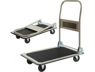 Plattformwagen Transportwagen Lagerwagen klappbar | 150kg Tragkraft | Lastenwagen | Transporthilfe mit Lenkrollen | Antirutschbeschichtung | Kantenschutz 360° Lenkrollen Paketwagen Klappwagen