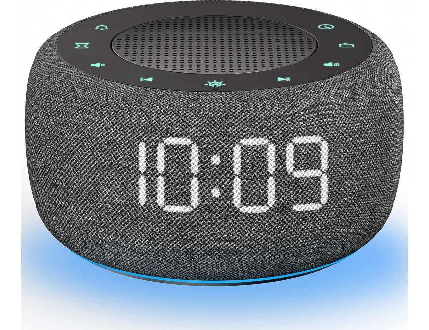 Digitaler Radiowecker für das Schlafzimmer - High-Fidelity-Klangqualität mit nach oben gerichtetem Lautsprecher, 4 Wecktöne, Full Range Display Dimmer für den Nachttisch