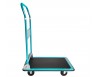 Plattformwagen, Klappbarer Transportwagen, Tragkraft bis 150 kg, Griff um 20 cm erhöht, PVC-Beschichtung erhöhter Lastgriff, mit 4 Räder
