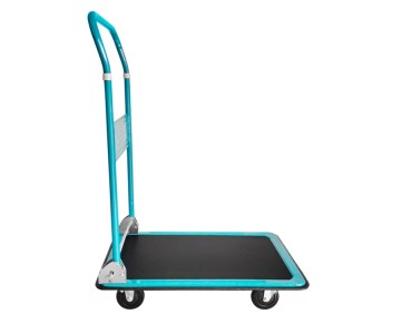 Plattformwagen, Klappbarer Transportwagen, Tragkraft bis 150 kg, Griff um 20 cm erhöht, PVC-Beschichtung erhöhter Lastgriff, mit 4 Räder