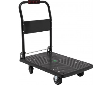 150KG Klappbar Plattformwagen Transportwagen, Klappwagen Plattenwagen Lastenwagen Transport Trolley Schwerlastwagen Rollwagen mit Stummen Rädern, Transportwagen für Werkstatt Büro und Lager