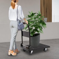 150KG Klappbar Plattformwagen Transportwagen, Klappwagen Plattenwagen Lastenwagen Transport Trolley Schwerlastwagen Rollwagen mit Stummen Rädern, Transportwagen für Werkstatt Büro und Lager