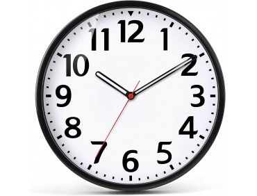 batteriebetrieben leise Nicht tickende Wanduhr Modernes Quarz Design Dekorativ Innen Küche Büro