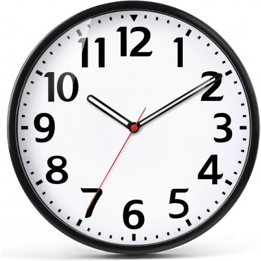 batteriebetrieben leise Nicht tickende Wanduhr Modernes Quarz Design Dekorativ Innen Küche Büro