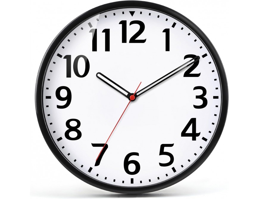 batteriebetrieben leise Nicht tickende Wanduhr Modernes Quarz Design Dekorativ Innen Küche Büro